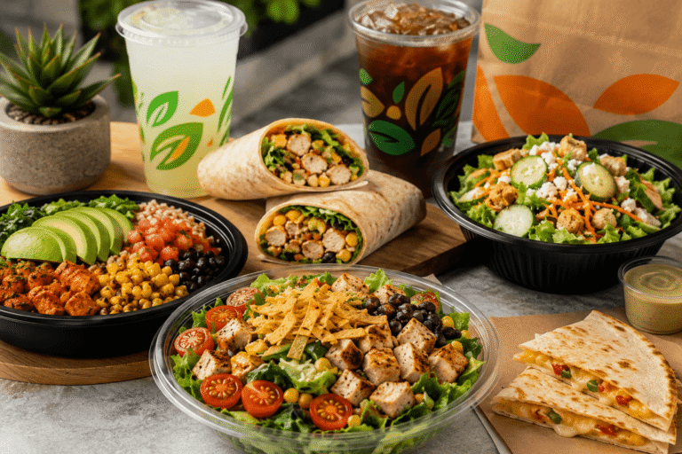 Salad and Go Menu